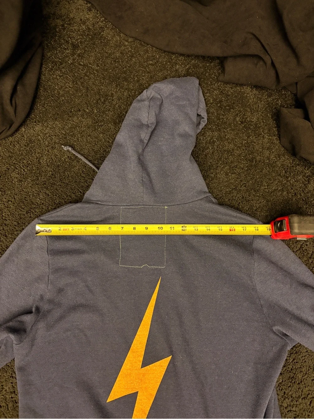 Aviator Nation Navy Hoodie with Yellow⚡️on back - Picture 8 of 10